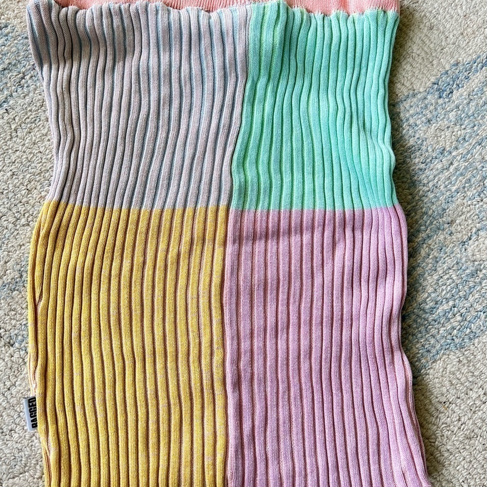 RAGGED PRIEST COLORBLOCK KNIT MINI GIRLY COQUETTE SKIRT SIZE XS NWT - Picture 4 of 4